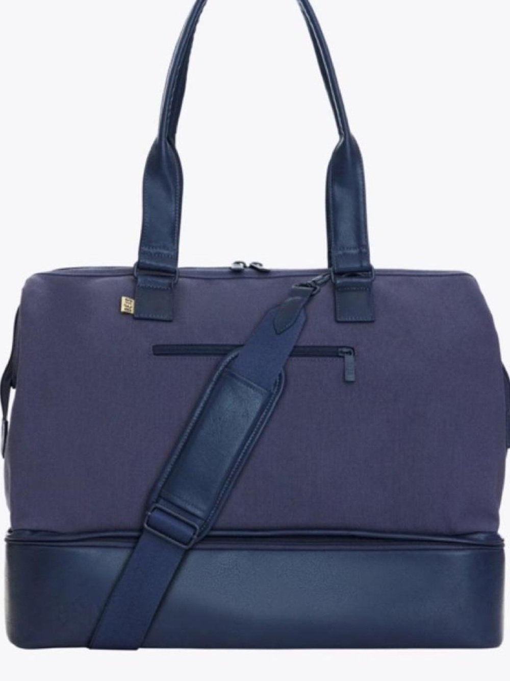 Beis classic Weekender Bag in dusty navy blue